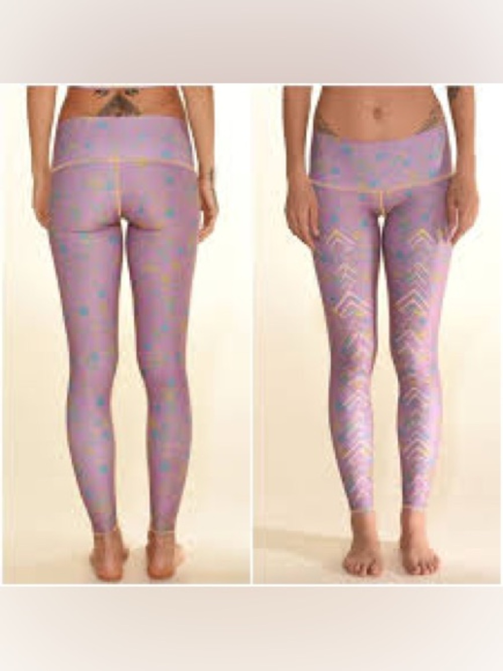 Teeki size S pink Printed High-Waist Leggings